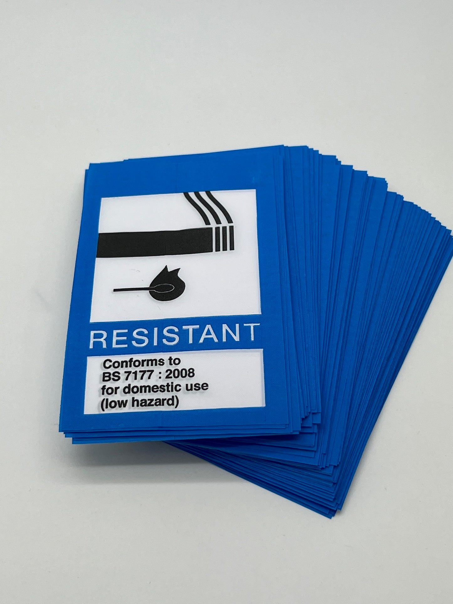 Fire Resistant / Flame Retardant Safety Labels (BS-7177)