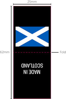 MADE IN SCOTLAND - Loop Fold Garment Label