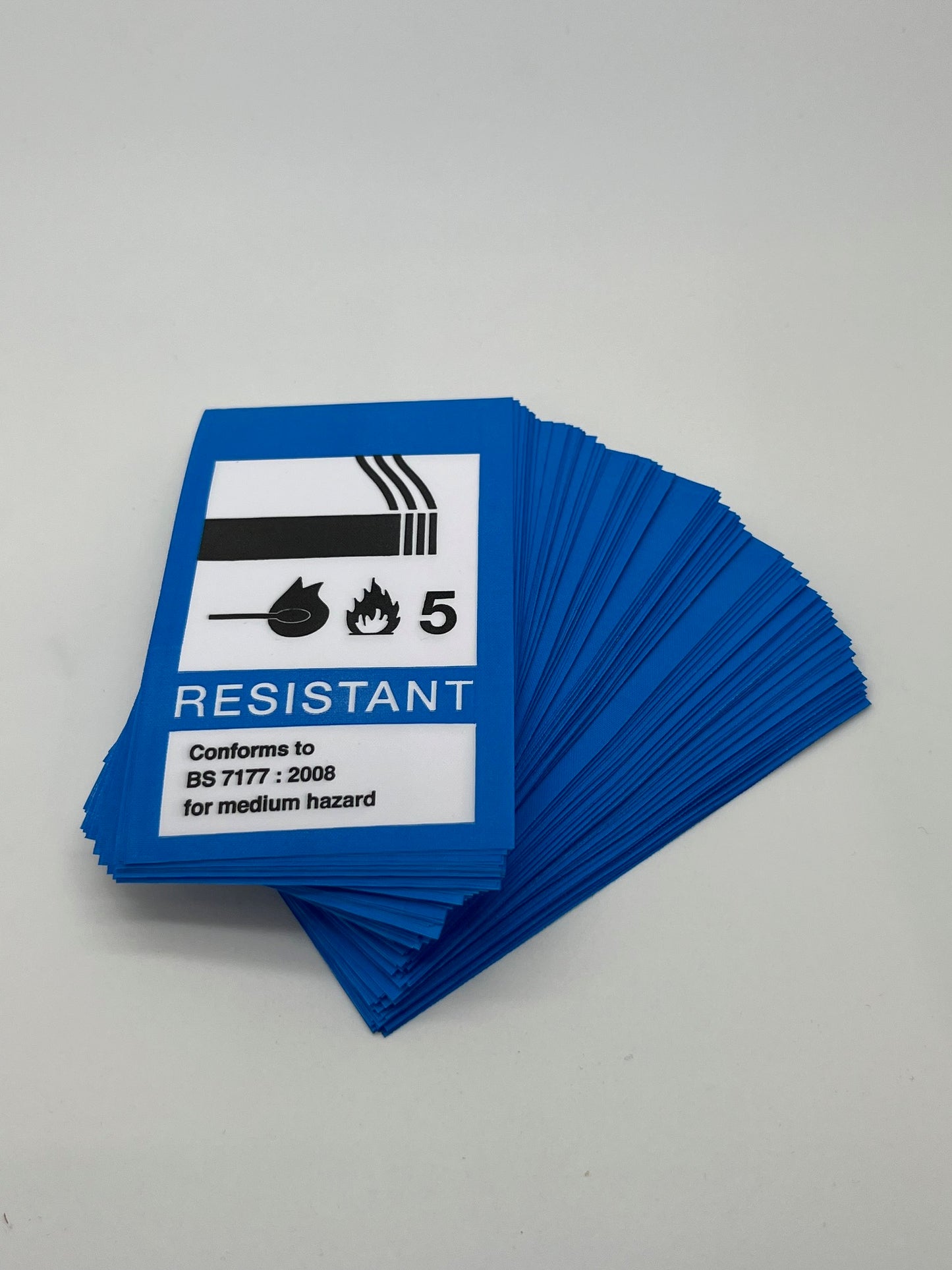 Fire Resistant / Flame Retardant Safety Labels (BS-7177)